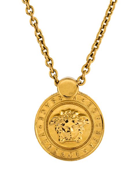 versace gold jewelry replica|versace medusa necklace with tag.